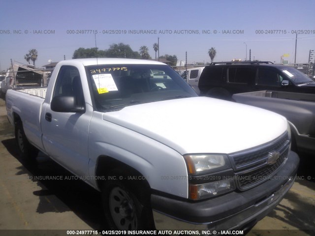 1GCEC14V86E167128 - 2006 CHEVROLET SILVERADO C1500 WHITE photo 1