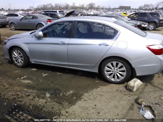 1HGCR2F88DA007145 - 2013 HONDA ACCORD EXL SILVER photo 3