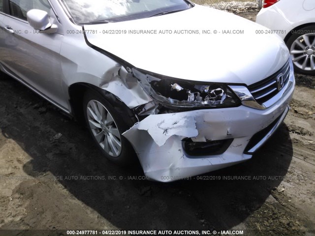 1HGCR2F88DA007145 - 2013 HONDA ACCORD EXL SILVER photo 6