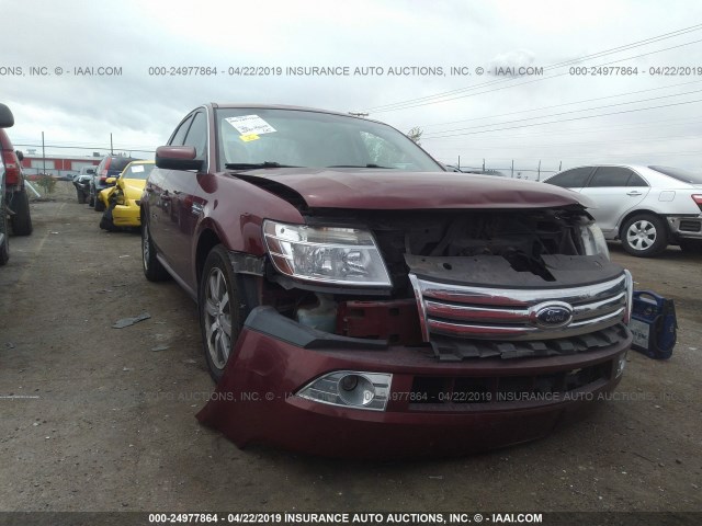 1FAHP24W58G109314 - 2008 FORD TAURUS SEL MAROON photo 1