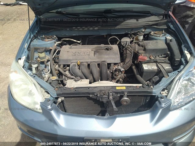 2T1KR32E53C011790 - 2003 TOYOTA COROLLA MATRIX  BLUE photo 10