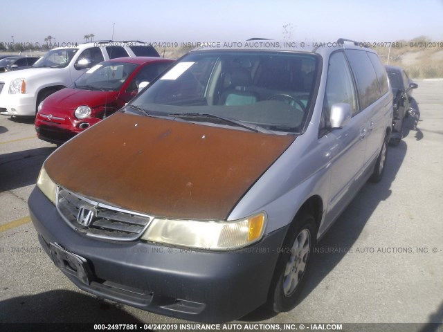 2HKRL18052H573474 - 2002 HONDA ODYSSEY EXL SILVER photo 2