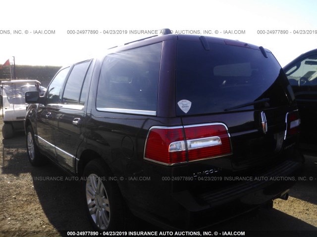 5LMJJ2J50CEL03495 - 2012 LINCOLN NAVIGATOR 勃艮第红 照片 3