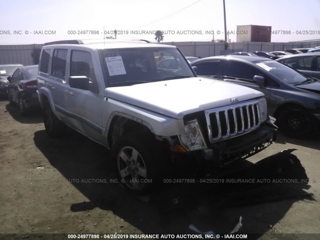 1J8HH48K98C197536 - 2008 JEEP COMMANDER SPORT SILVER photo 1