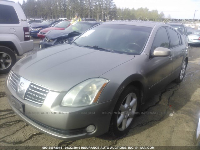 1N4BA41E74C855957 - 2004 NISSAN MAXIMA SE/SL GRAY photo 2