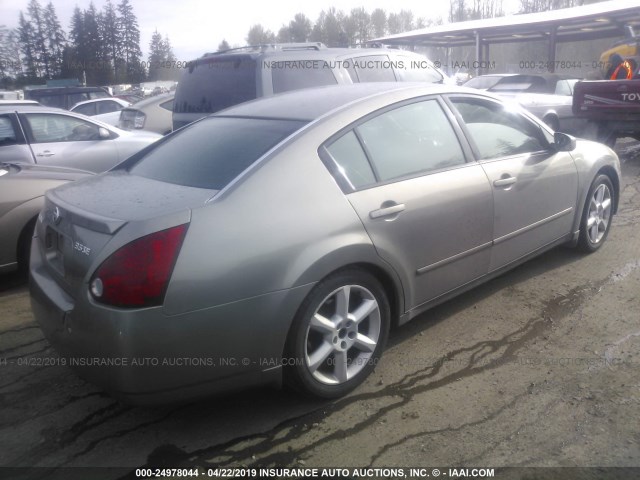 1N4BA41E74C855957 - 2004 NISSAN MAXIMA SE/SL GRAY photo 4