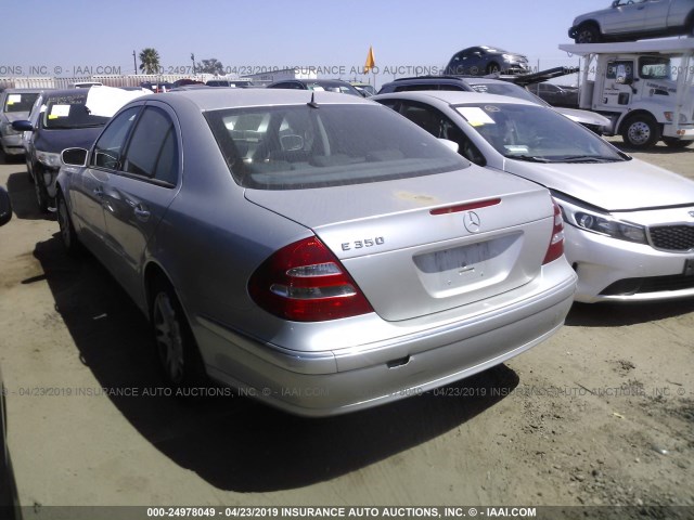 WDBUF56J86A770946 - 2006 MERCEDES-BENZ E 350 SILVER photo 3