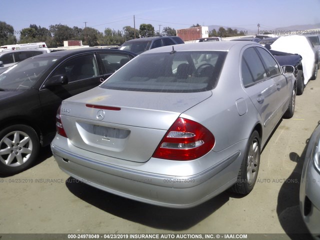 WDBUF56J86A770946 - 2006 MERCEDES-BENZ E 350 SILVER photo 4