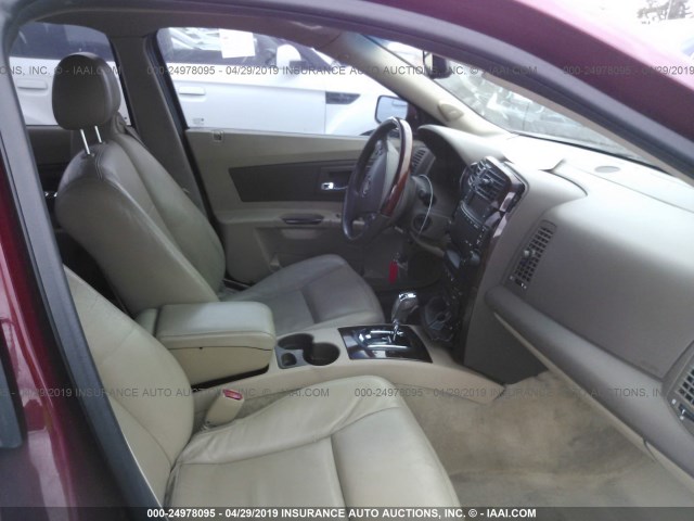 1G6DP577470106347 - 2007 CADILLAC CTS HI FEATURE V6 BURGUNDY photo 5