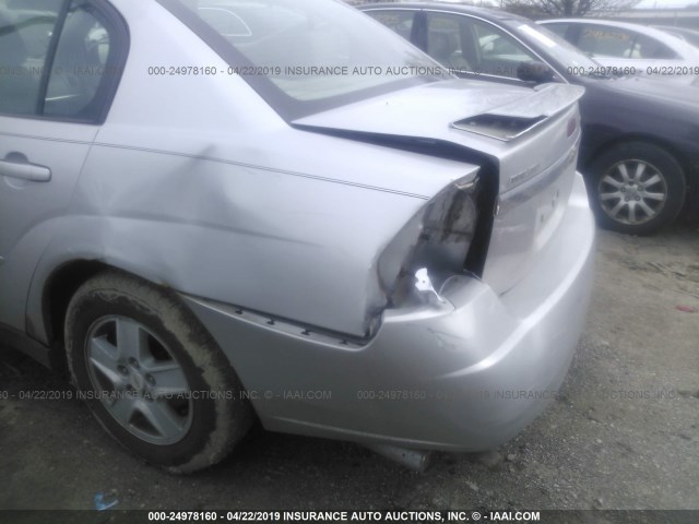 1G1ZT52845F182667 - 2005 CHEVROLET MALIBU LS SILVER photo 6