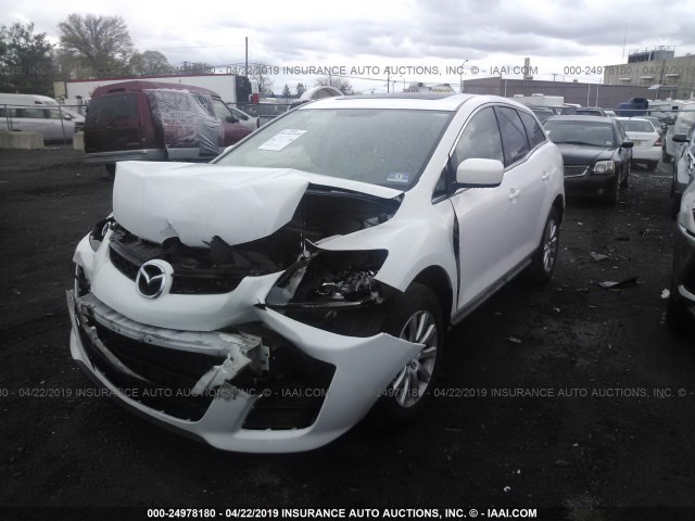 JM3ER2WM6A0317226 - 2010 MAZDA CX-7 WHITE photo 2