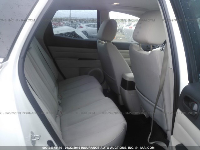 JM3ER2WM6A0317226 - 2010 MAZDA CX-7 WHITE photo 8