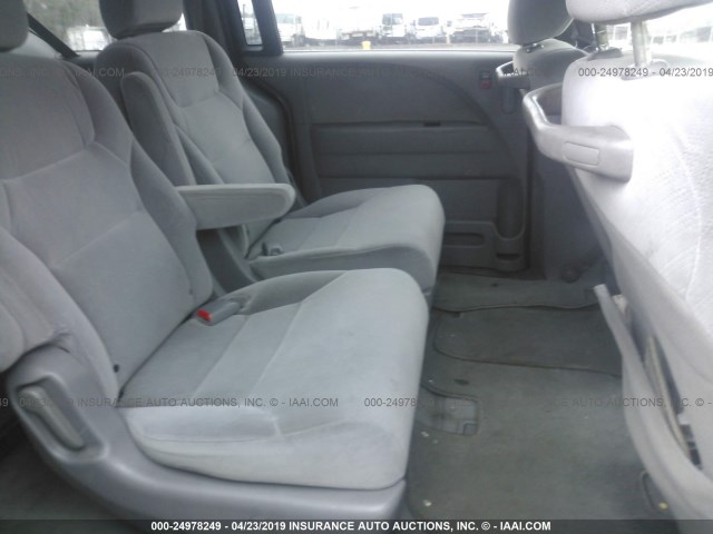 5FNRL382X9B014623 - 2009 HONDA ODYSSEY LX BLUE photo 8