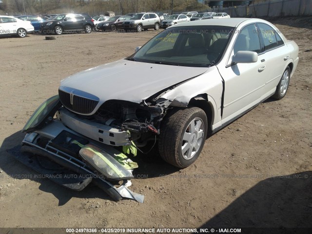 1LNHM86S74Y665317 - 2004 LINCOLN LS WHITE photo 2