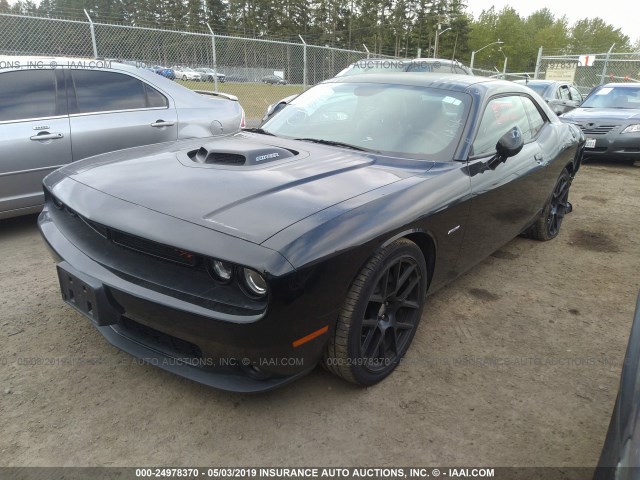 2C3CDZBT6FH912766 - 2015 DODGE CHALLENGER SXT PLUS BLACK photo 2