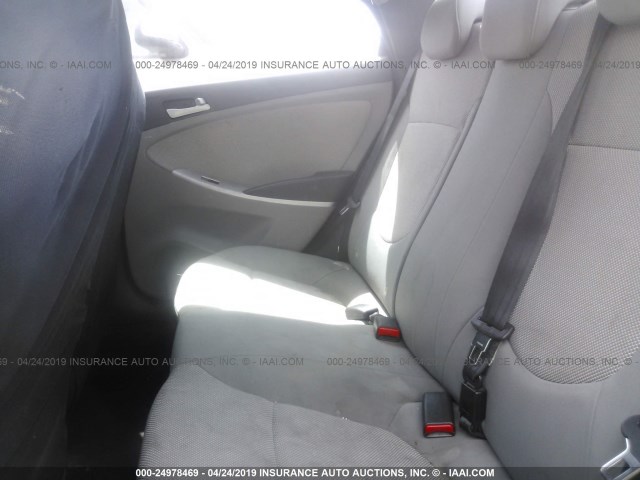 KMHCT4AE9CU085189 - 2012 HYUNDAI ACCENT GLS/GS RED photo 8