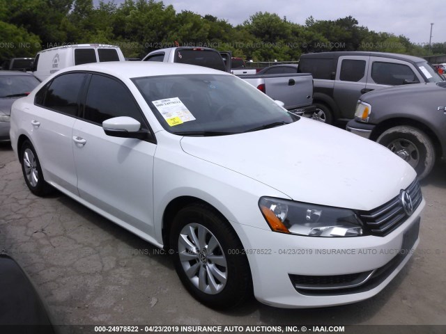 1VWAP7A31DC023838 - 2013 VOLKSWAGEN PASSAT S WHITE photo 1