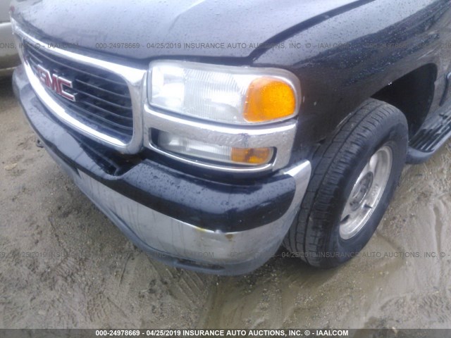 1GKEK13T91R172427 - 2001 GMC YUKON BLACK photo 6