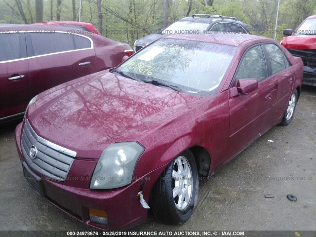 1G6DP567X50101748 - 2005 CADILLAC CTS HI FEATURE V6 RED photo 2