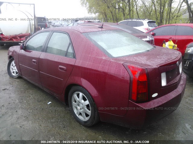 1G6DP567X50101748 - 2005 CADILLAC CTS HI FEATURE V6 RED photo 3