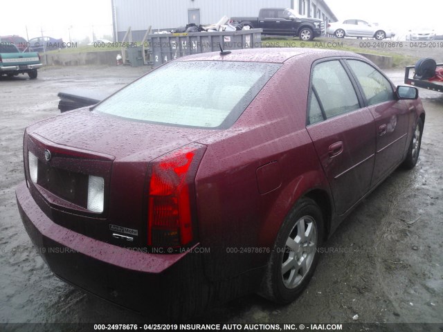 1G6DP567X50101748 - 2005 CADILLAC CTS HI FEATURE V6 RED photo 4