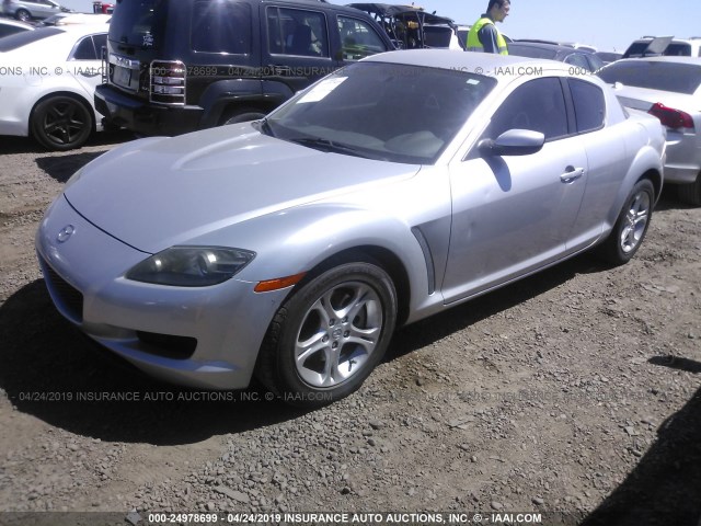 JM1FE173770213880 - 2007 MAZDA RX8 SILVER photo 2