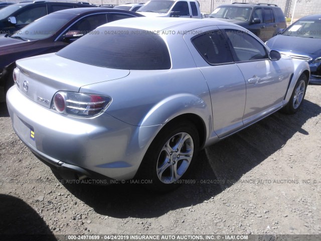 JM1FE173770213880 - 2007 MAZDA RX8 SILVER photo 4