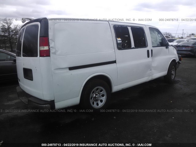 1GCUHAD48A1176514 - 2010 CHEVROLET EXPRESS G1500  WHITE photo 4