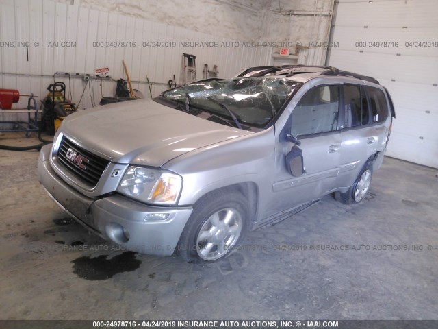 1GKDT13SX42426904 - 2004 GMC ENVOY GRAY photo 2