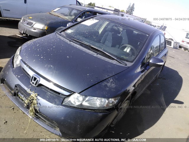 JHMFA36217S017050 - 2007 HONDA CIVIC HYBRID GRAY photo 2