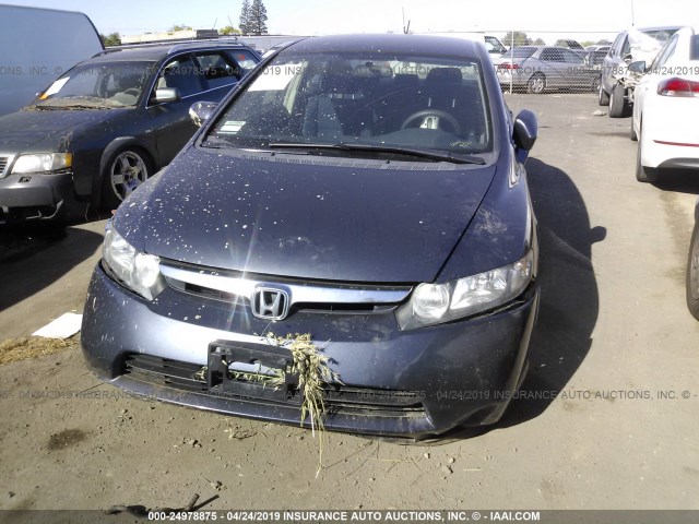 JHMFA36217S017050 - 2007 HONDA CIVIC HYBRID GRAY photo 6