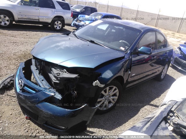 JM1BK123871747897 - 2007 MAZDA 3 S BLUE photo 2