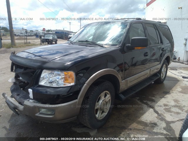 1FMFU18L23LA91435 - 2003 FORD EXPEDITION EDDIE BAUER BLACK photo 2