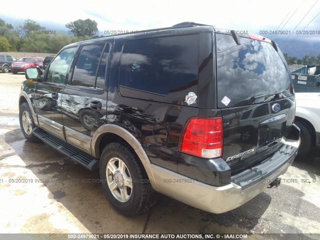 1FMFU18L23LA91435 - 2003 FORD EXPEDITION EDDIE BAUER BLACK photo 3