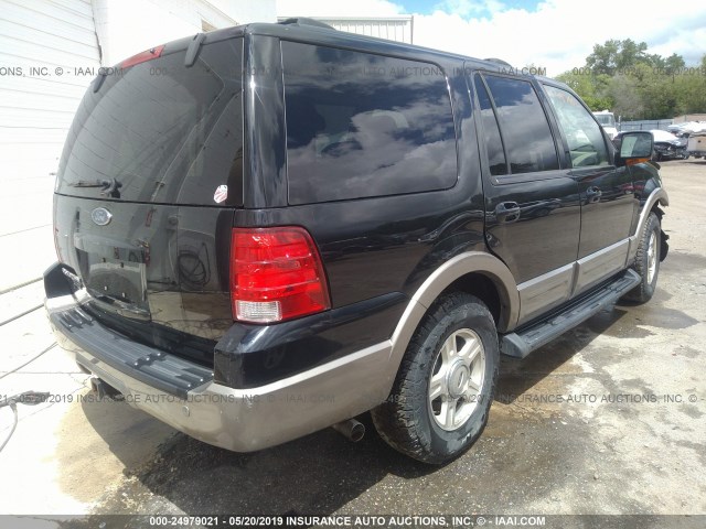 1FMFU18L23LA91435 - 2003 FORD EXPEDITION EDDIE BAUER BLACK photo 4