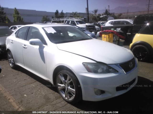 JTHBF5C23A2099189 - 2010 LEXUS IS 250 WHITE photo 1