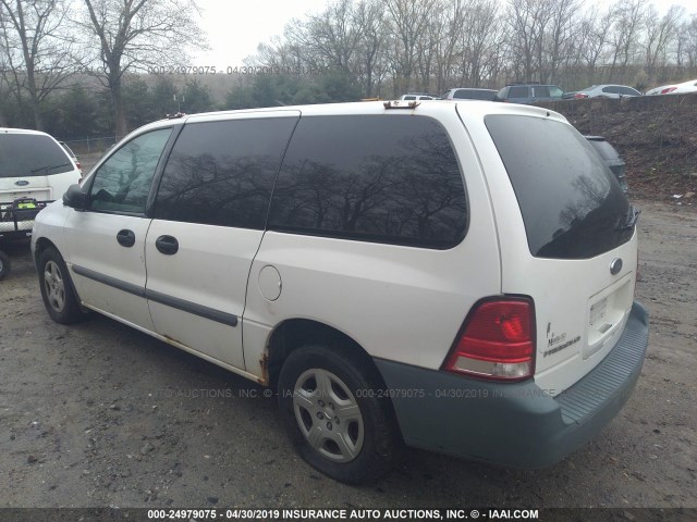 2FTZA54676BA16154 - 2006 FORD FREESTAR WHITE photo 3