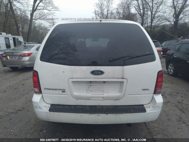 2FMZA52236BA65816 - 2006 FORD FREESTAR SEL WHITE photo 6