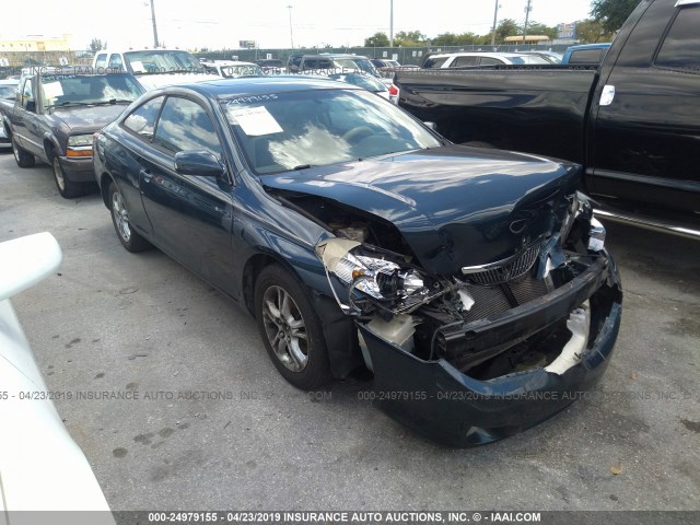 4T1CE38PX6U573888 - 2006 TOYOTA CAMRY SOLARA SE/SLE BLUE photo 1