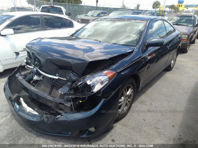 4T1CE38PX6U573888 - 2006 TOYOTA CAMRY SOLARA SE/SLE BLUE photo 2