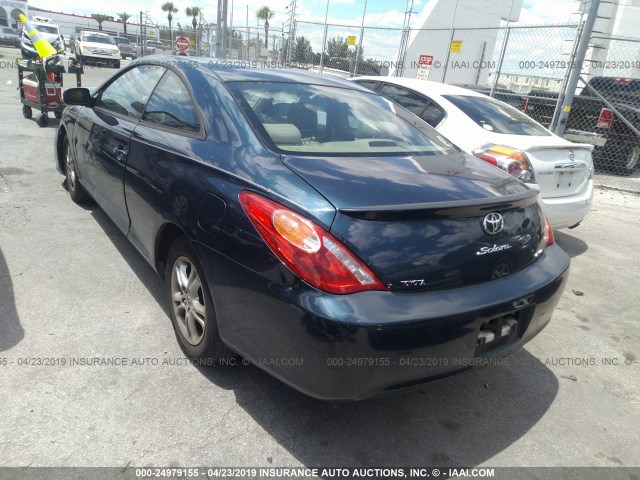 4T1CE38PX6U573888 - 2006 TOYOTA CAMRY SOLARA SE/SLE BLUE photo 3