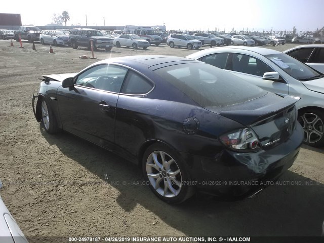 KMHHN66F57U248150 - 2007 HYUNDAI TIBURON GT/SE/GT LIMITED BLUE photo 3