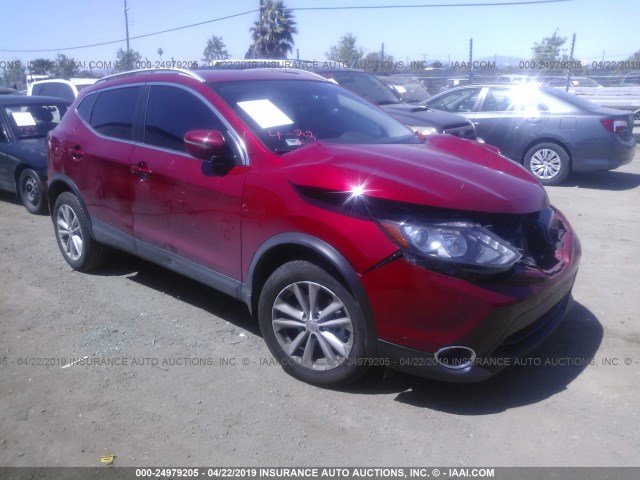 JN1BJ1CP3HW034496 - 2017 NISSAN ROGUE SPORT S/SV/SL RED photo 1