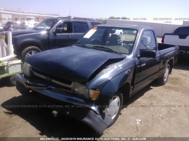 4TANL42NXWZ024657 - 1998 TOYOTA TACOMA BLUE photo 2