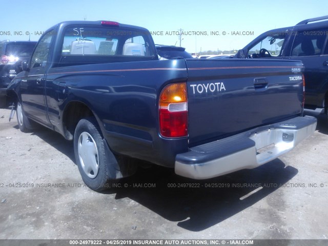 4TANL42NXWZ024657 - 1998 TOYOTA TACOMA BLUE photo 3