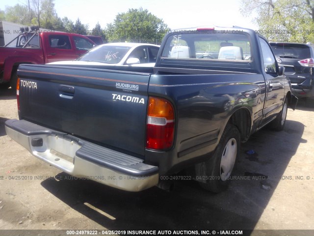 4TANL42NXWZ024657 - 1998 TOYOTA TACOMA BLUE photo 4