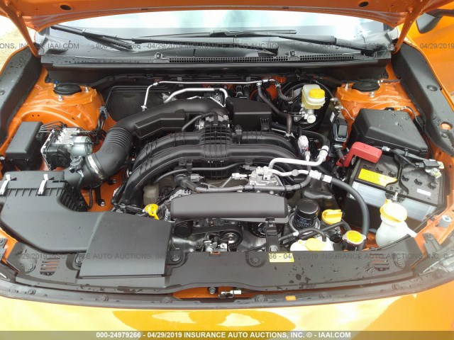 JF2GTAMC1K8289668 - 2019 SUBARU CROSSTREK LIMITED ORANGE photo 10