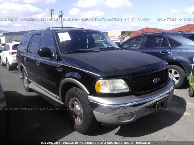 1FMRU17L12LA42594 - 2002 FORD EXPEDITION EDDIE BAUER BLACK photo 1