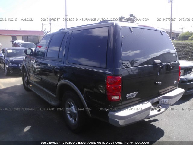 1FMRU17L12LA42594 - 2002 FORD EXPEDITION EDDIE BAUER BLACK photo 3