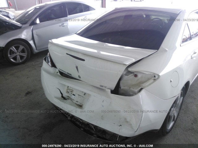 1G2ZH57N984177329 - 2008 PONTIAC G6 GT WHITE photo 6